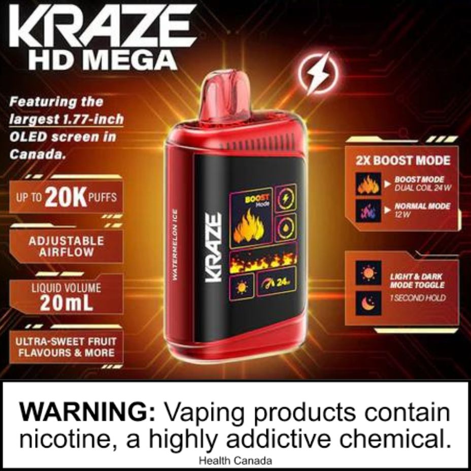 Kraze HD Mega 20k Disposable Vape