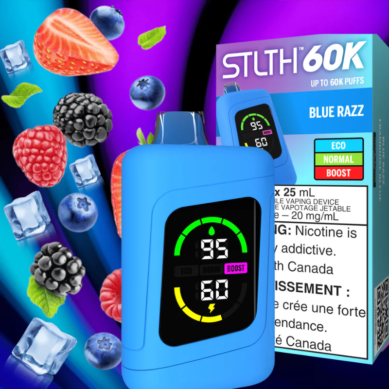 STLTH 60k disposable vape for up to 60,000 puffs in Canada