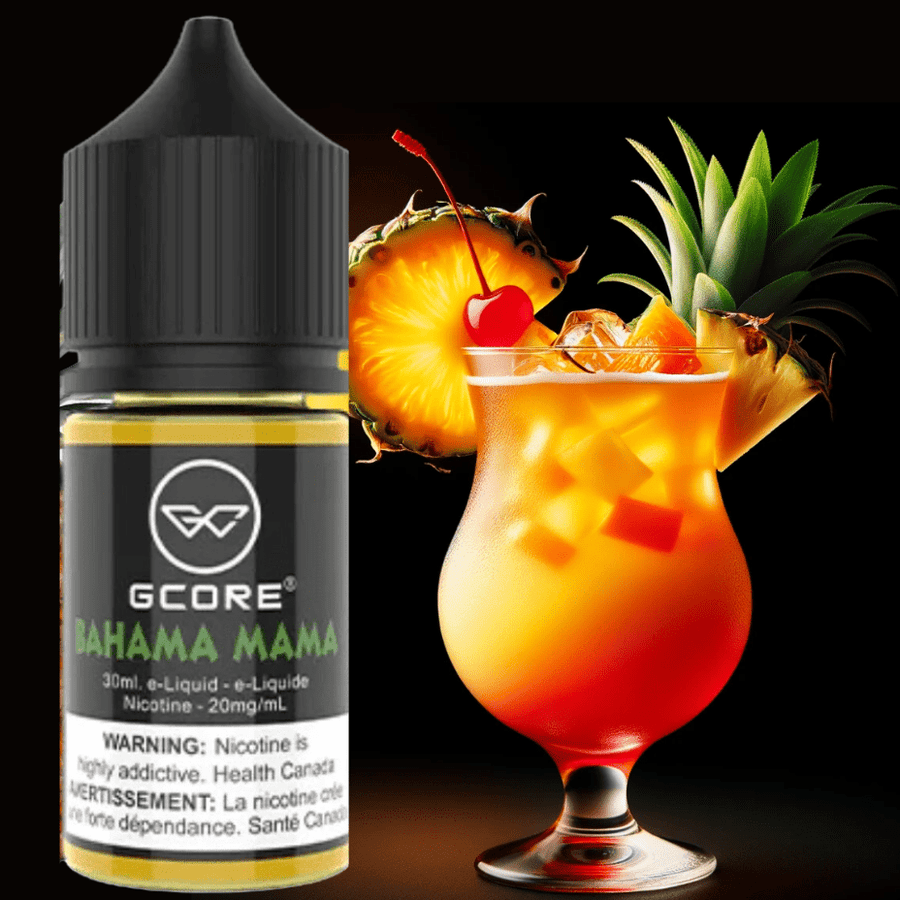 Bahama Mama Salt by GCore E-Liquid-30ml Vapexcape Vape and Bong Shop Regina Saskatchewan