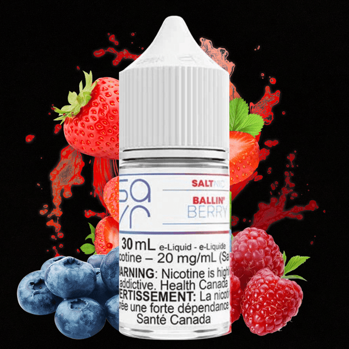 Ballin' Berry Salt by Savr E-Liquid Vapexcape Vape and Bong Shop Regina Saskatchewan