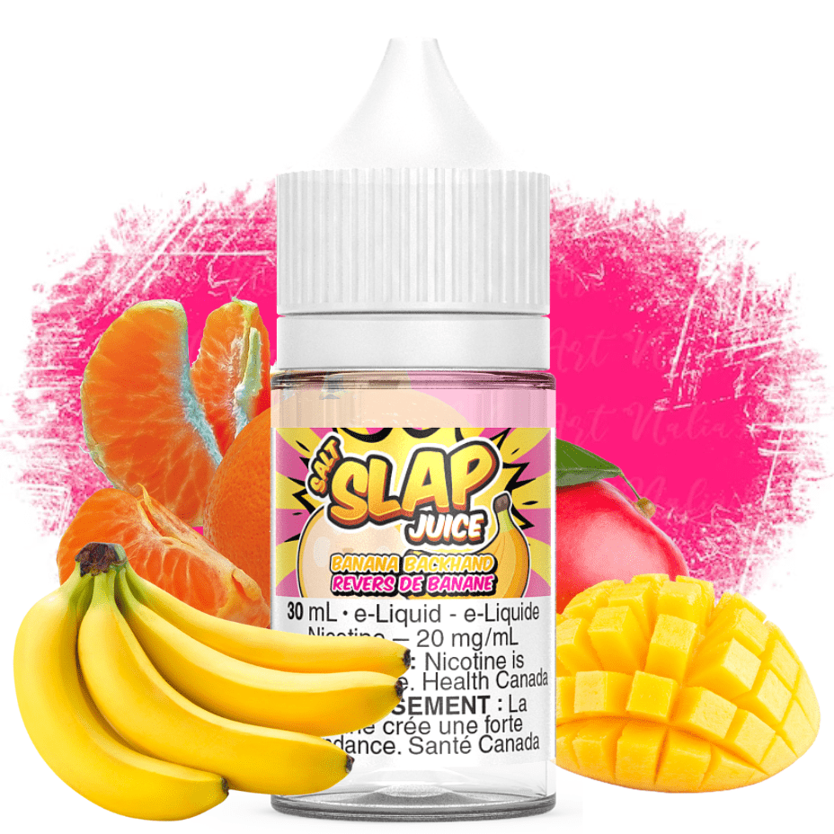 Banana BackHand Salt by Slap Juice Vapexcape Vape and Bong Shop Regina Saskatchewan