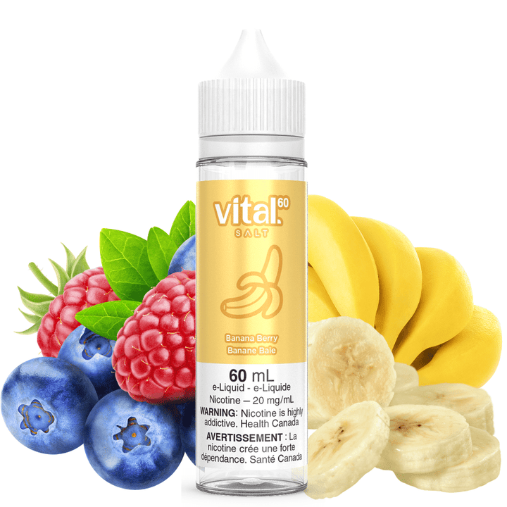 Banana Berry by Vital 60 Salt Vapexcape Vape and Bong Shop Regina Saskatchewan