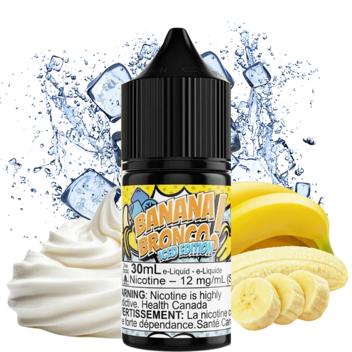 Banana Bronco Iced Salt by Maverick E-Liquid Vapexcape Vape and Bong Shop Regina Saskatchewan