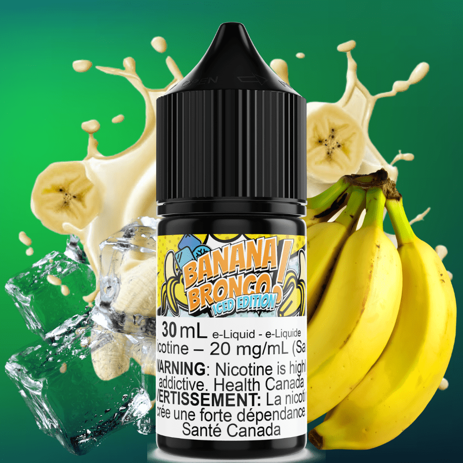 Banana Bronco Iced Salt by Maverick E-Liquid Vapexcape Vape and Bong Shop Regina Saskatchewan