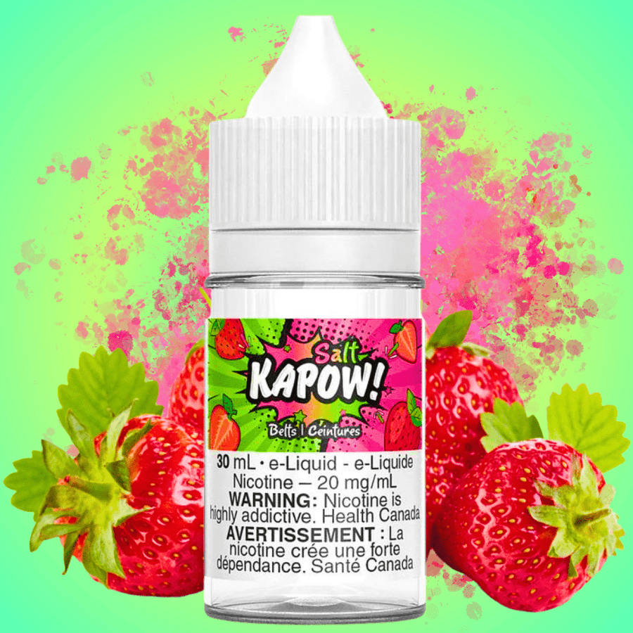 Belts Salt By Kapow E-Liquid Vapexcape Vape and Bong Shop Regina Saskatchewan