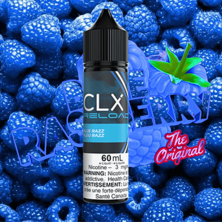 Blue Razz by CLX E-Liquid 60mL / 0mg Vapexcape Vape and Bong Shop Regina Saskatchewan