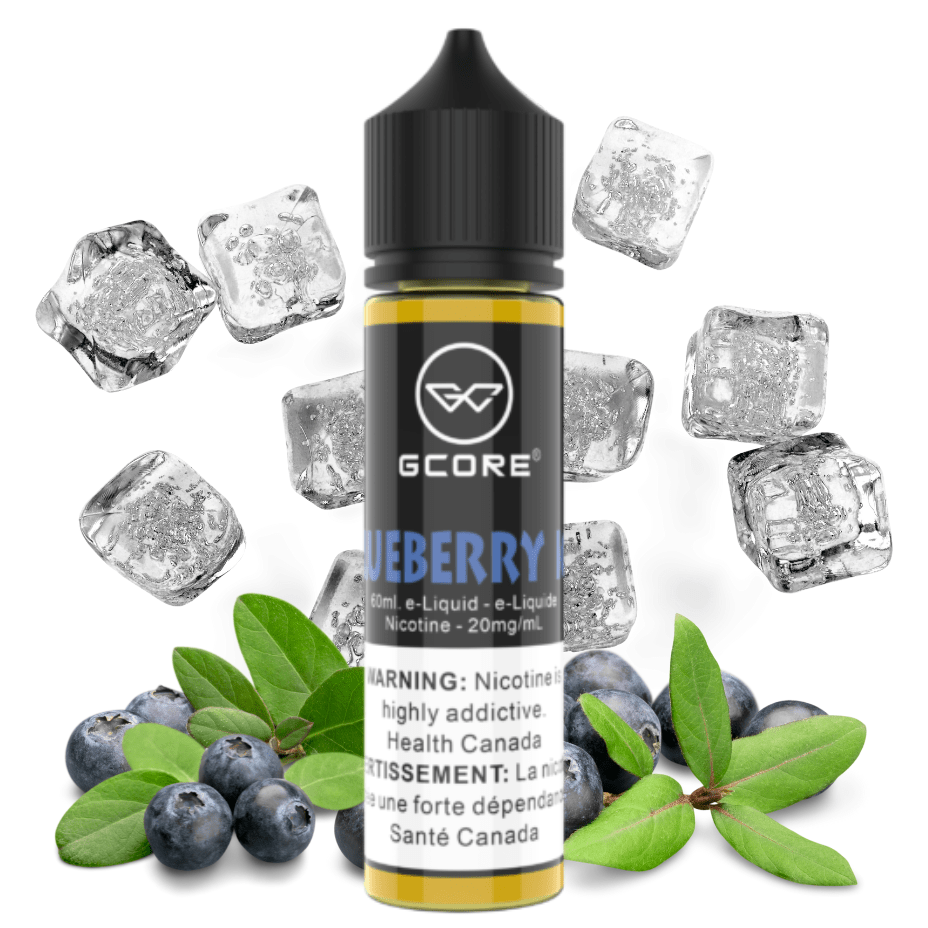 Blueberry Ice Salt by Gcore E-Liquid-60ml 20mg / 60mL Vapexcape Vape and Bong Shop Regina Saskatchewan