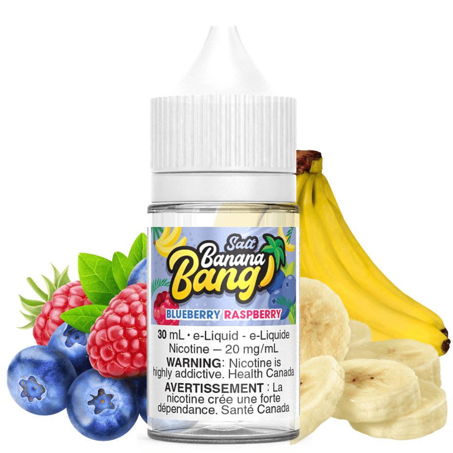 Blueberry Raspberry Ice Salt by Banana Bang E-Liquid 30ml / 12mg Vapexcape Vape and Bong Shop Regina Saskatchewan