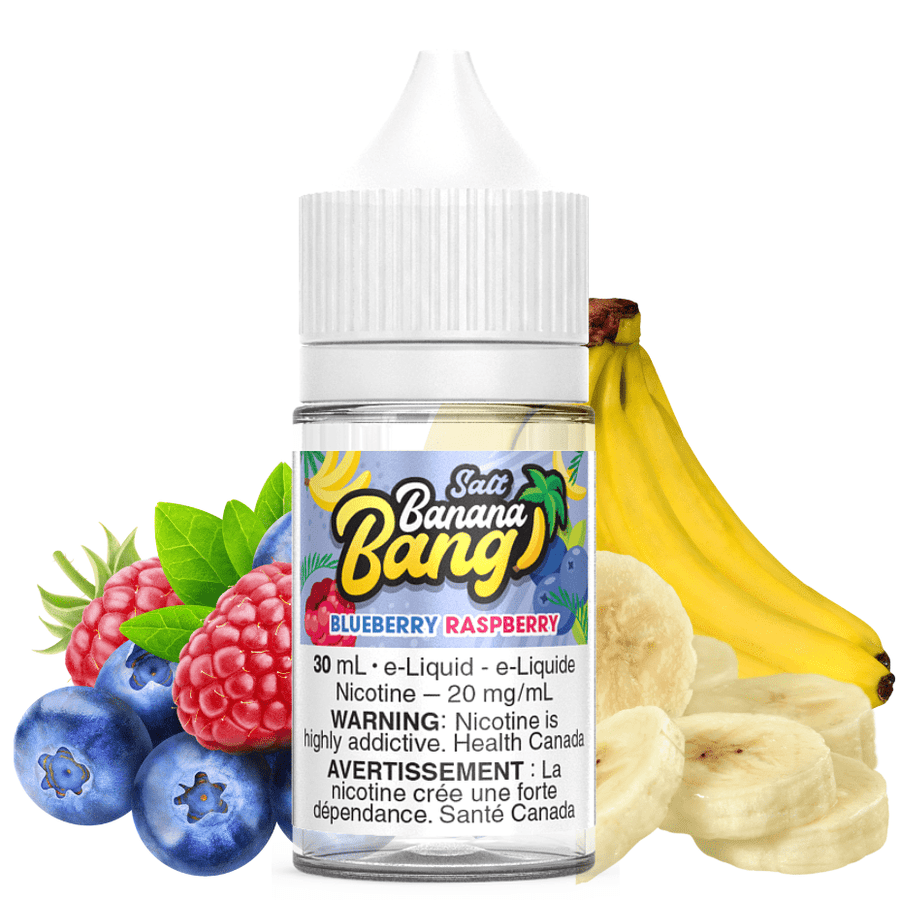 Blueberry Raspberry Ice Salt by Banana Bang E-Liquid 30ml / 12mg Vapexcape Vape and Bong Shop Regina Saskatchewan