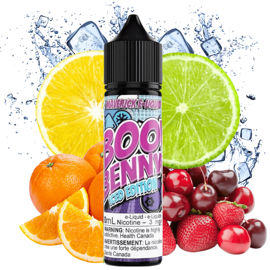 Boo Benny Ice by Maverick E-Liquid 60ml / 3mg Vapexcape Vape and Bong Shop Regina Saskatchewan