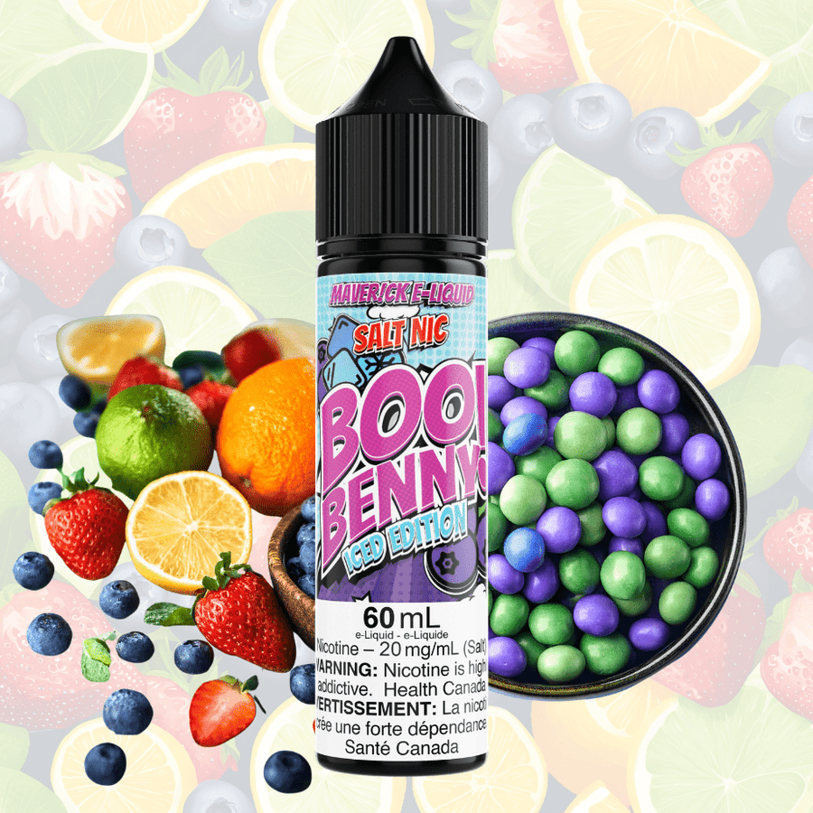 Boo Benny Ice Salt by Maverick E-Liquid-60mL Vapexcape Vape and Bong Shop Regina Saskatchewan