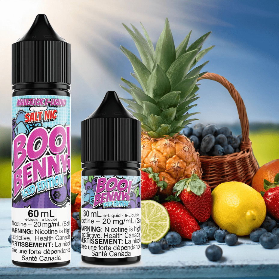 Boo Benny Ice Salt by Maverick E-Liquid-60mL Vapexcape Vape and Bong Shop Regina Saskatchewan