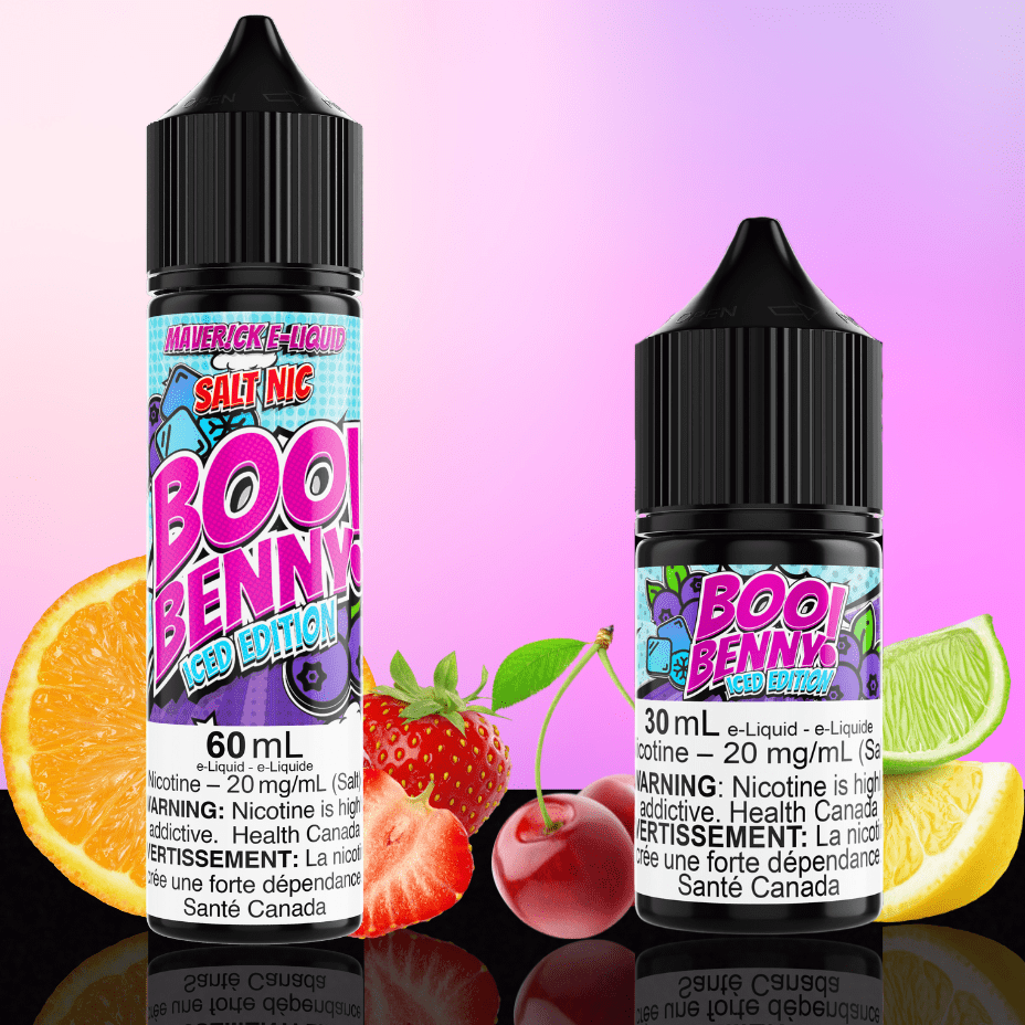 Boo Benny Iced Salt by Maverick E-Liquid Vapexcape Vape and Bong Shop Regina Saskatchewan