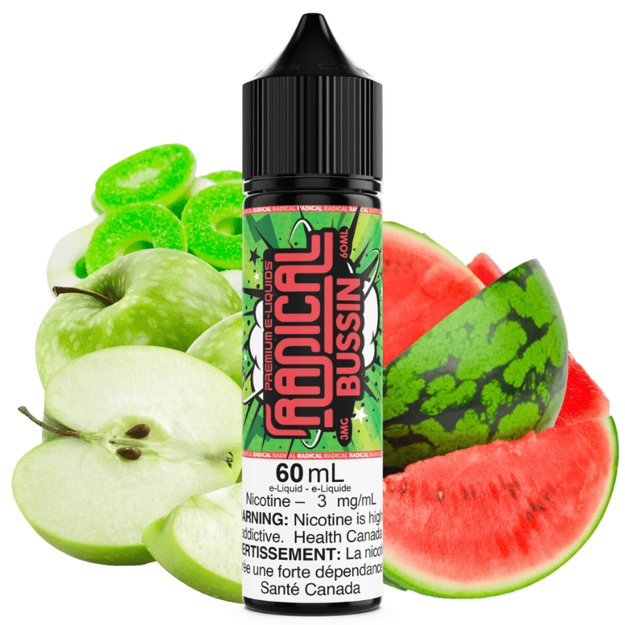 Bussin by Radical E-liquid 60ml / 3mg Vapexcape Vape and Bong Shop Regina Saskatchewan