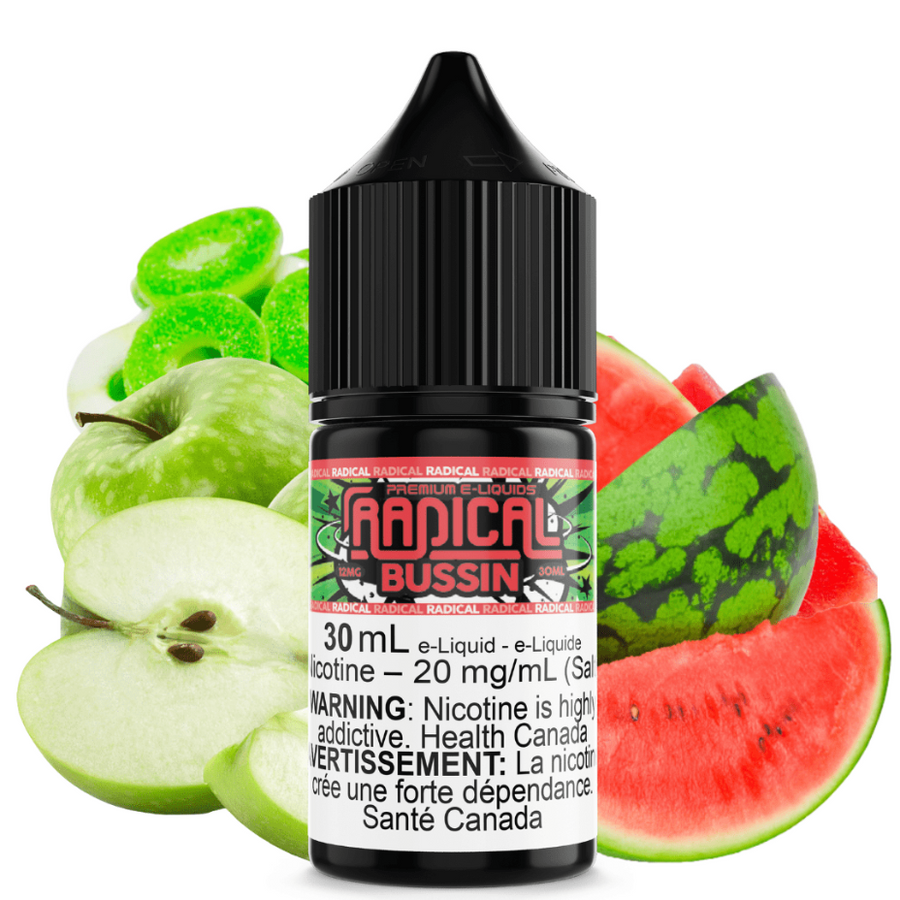 Bussin Salt Nic by Radical E-liquid Vapexcape Vape and Bong Shop Regina Saskatchewan