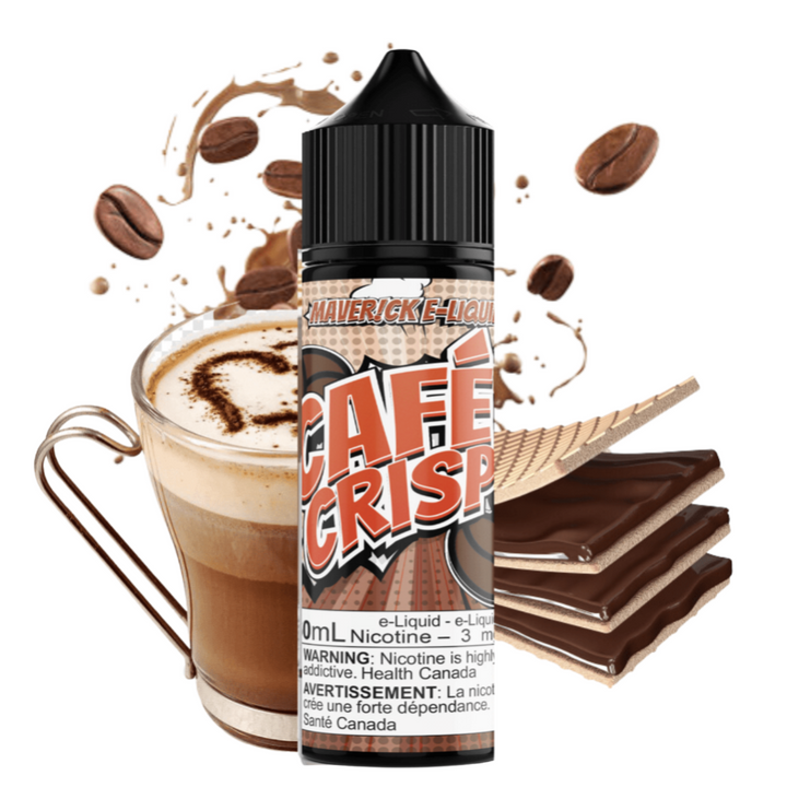 Cafe Crisp by Maverick E-Liquid 60ml / 3mg Vapexcape Vape and Bong Shop Regina Saskatchewan