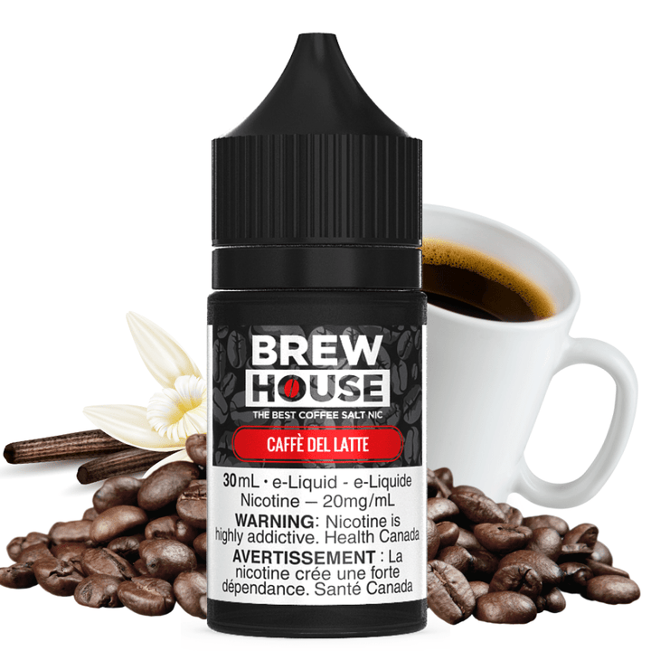 Caffe Del Latte Salt by Brew House E-Liquid 30ml / 10mg Vapexcape Vape and Bong Shop Regina Saskatchewan