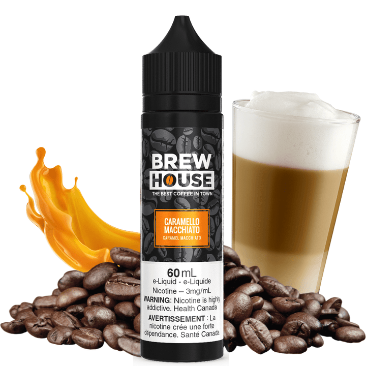 Caramello Macchiato by Brew House E-Liquid 60ml / 3mg Vapexcape Vape and Bong Shop Regina Saskatchewan