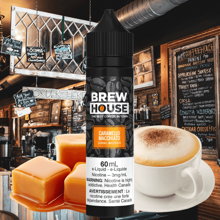 Caramello Macchiato by Brew House E-Liquid Vapexcape Vape and Bong Shop Regina Saskatchewan