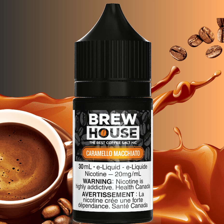 Caramello Macchiato Salt by Brew House E-Liquid Vapexcape Vape and Bong Shop Regina Saskatchewan