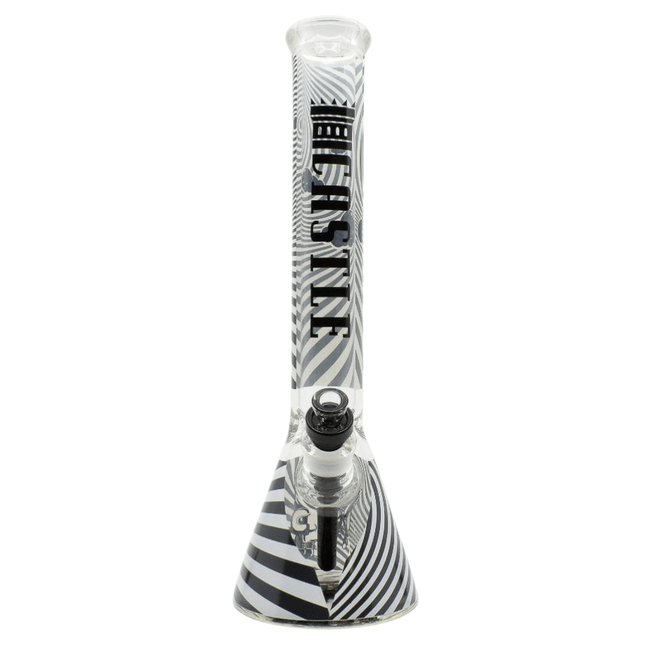 Castle Glassworks 7mm Demon Beaker Bong-16" Vapexcape Vape and Bong Shop Regina Saskatchewan