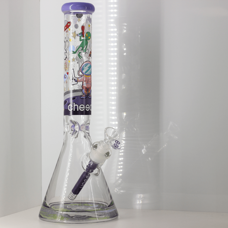 Cheech Glass 16" Space Decal Beaker w/ 12mm Base Vapexcape Vape and Bong Shop Regina Saskatchewan