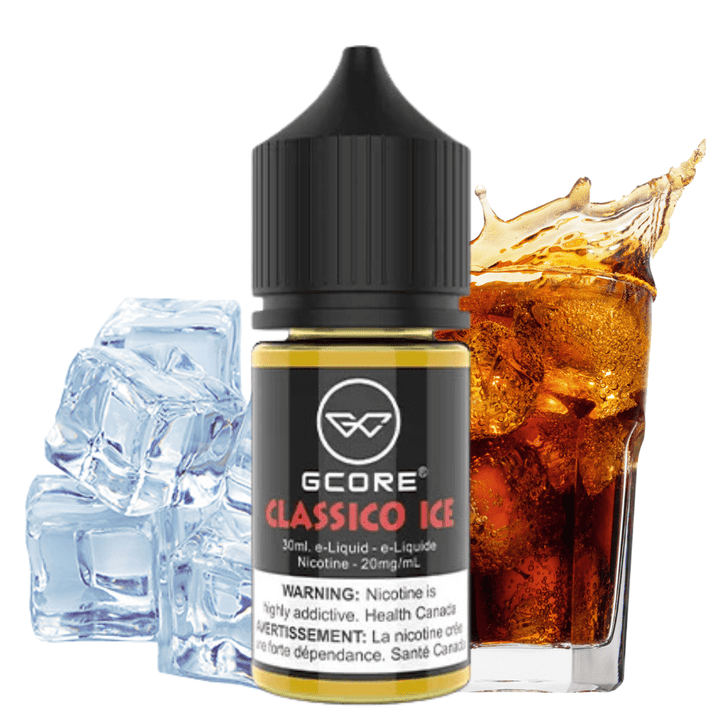 Classico Ice Salt by GCore E-Liquid-30ml 20mg / 30ml Vapexcape Vape and Bong Shop Regina Saskatchewan