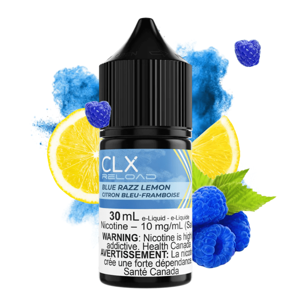 CLX Reload Salt-Blue Razz Lemon 30ml / 10mg Vapexcape Vape and Bong Shop Regina Saskatchewan