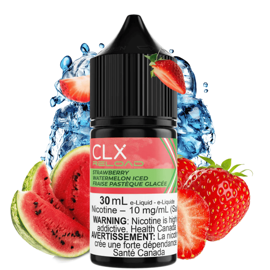 CLX Reload Salts-Strawberry Watermelon Iced 30ml / 10mg Vapexcape Vape and Bong Shop Regina Saskatchewan