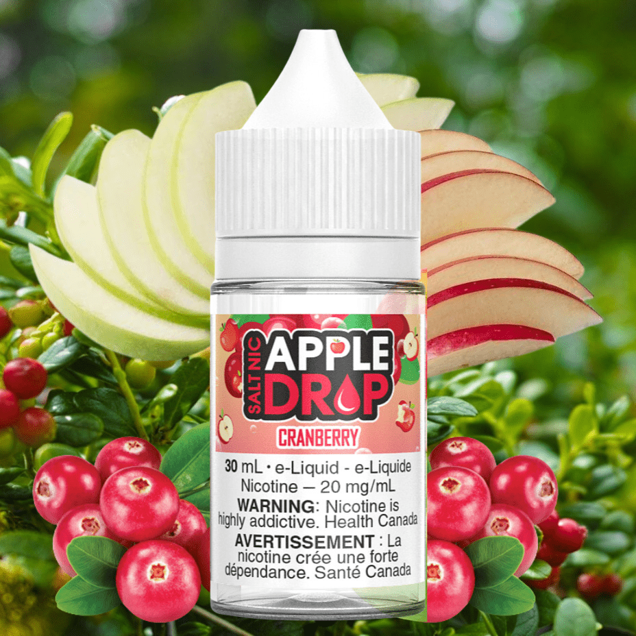 Cranberry Salt by Apple Drop E-Liquid Vapexcape Vape and Bong Shop Regina Saskatchewan