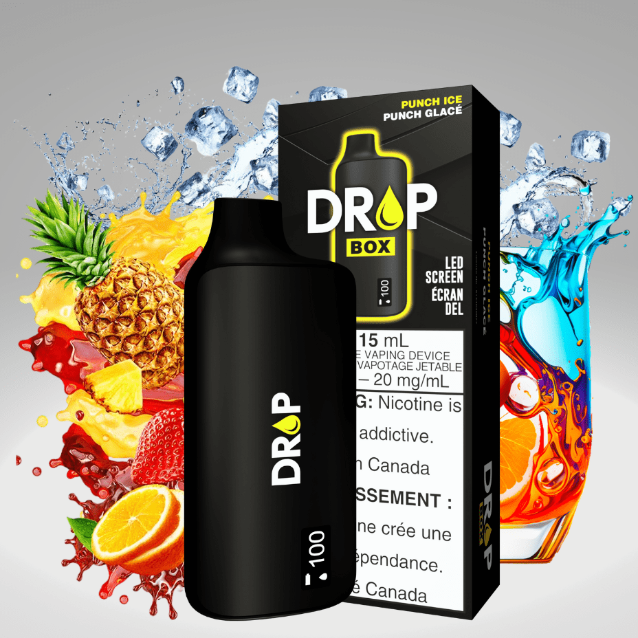 Drop Box 8500 Disposable Vape-Punch Ice 15ml / 8500Puffs Vapexcape Vape and Bong Shop Regina Saskatchewan