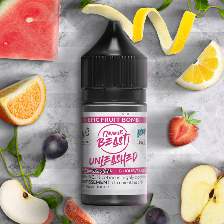 Epic Fruit Bomb Salts By Flavour Beast Unleashed E-liquid 30ml / 20mg Vapexcape Vape and Bong Shop Regina Saskatchewan