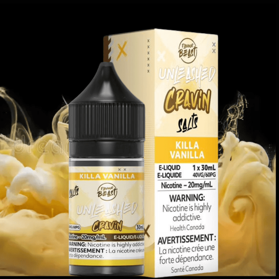 Flavor Beast Unleashed Cravin Salts-Killa Vanilla 30ml / 20mg Vapexcape Vape and Bong Shop Regina Saskatchewan