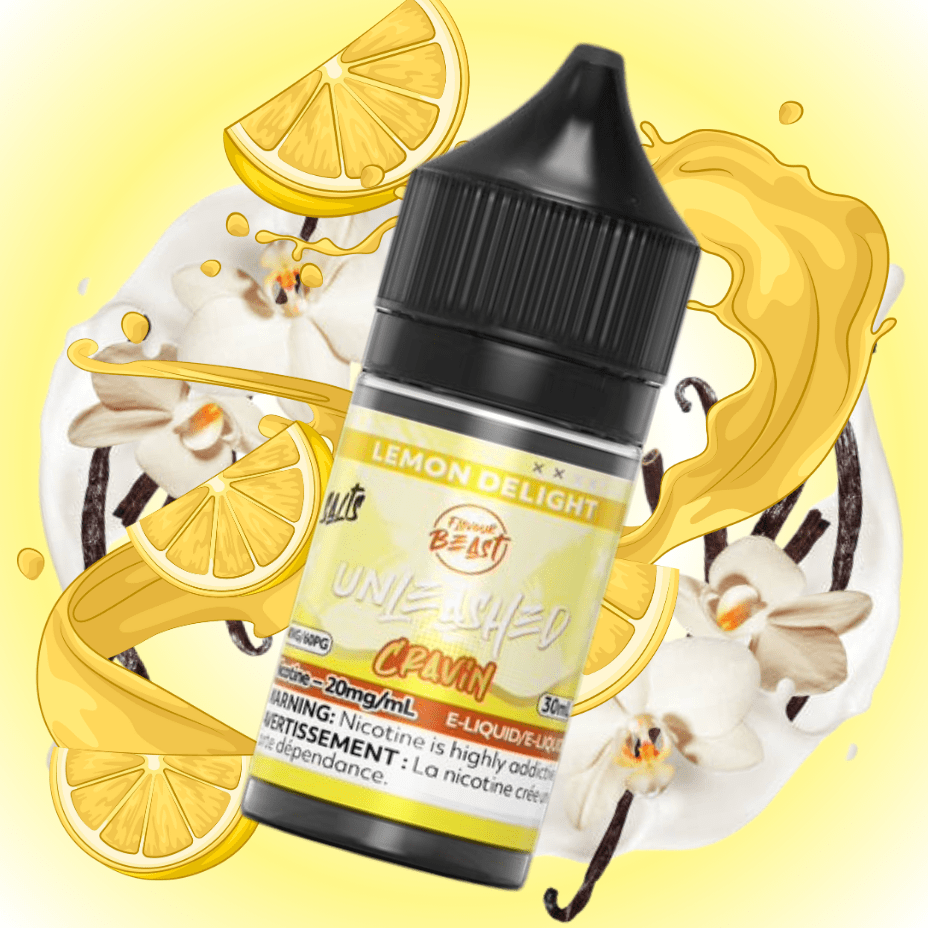 Flavor Beast Unleashed Cravin Salts-Lemon Delight 30ml / 20mg Vapexcape Vape and Bong Shop Regina Saskatchewan