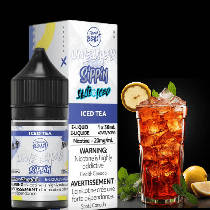 Flavor Beast Unleashed Sippin Salts-Iced Tea 30ml / 20mg Vapexcape Vape and Bong Shop Regina Saskatchewan