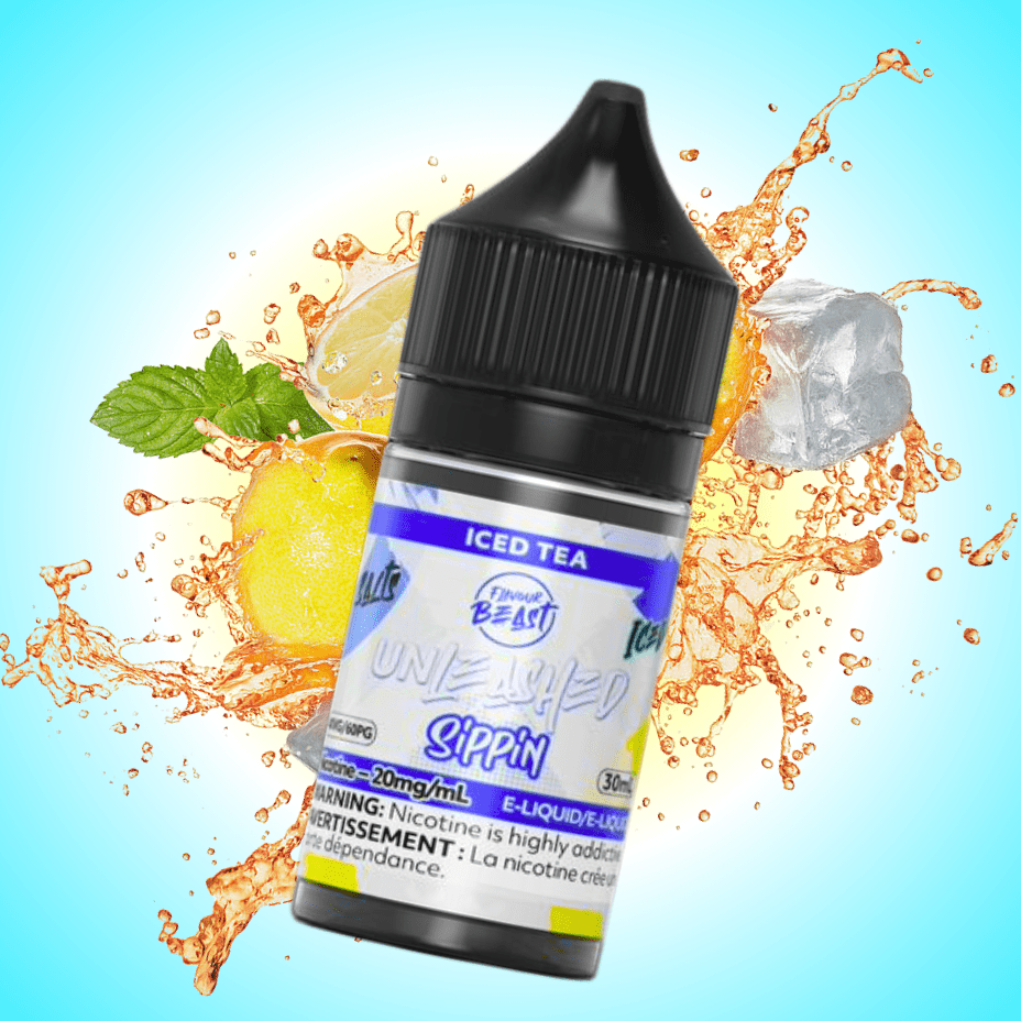 Flavor Beast Unleashed Sippin Salts-Iced Tea 30ml / 20mg Vapexcape Vape and Bong Shop Regina Saskatchewan