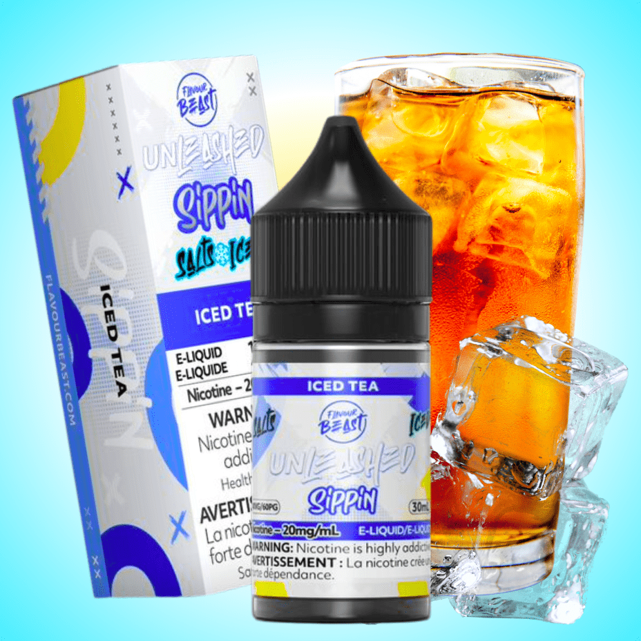 Flavor Beast Unleashed Sippin Salts-Iced Tea 30ml / 20mg Vapexcape Vape and Bong Shop Regina Saskatchewan