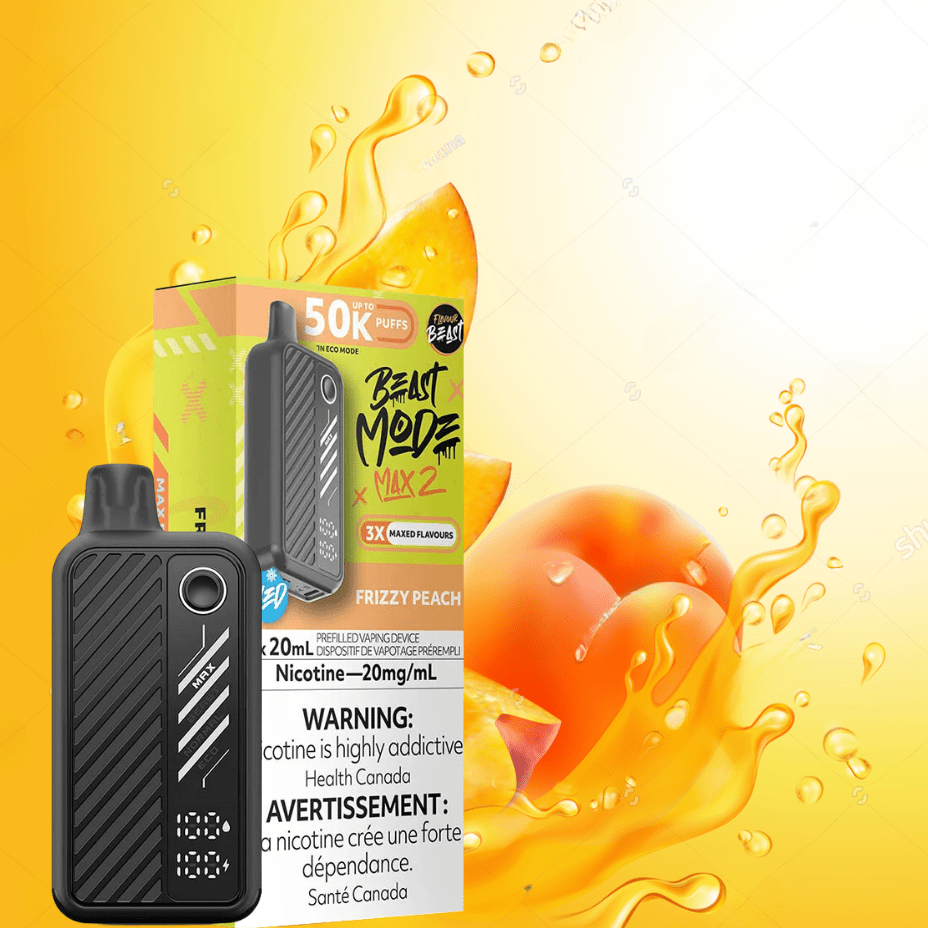 Flavour Beast Max 2 Disposable Vape-Fizzy Peach Vapexcape Vape and Bong Shop Regina Saskatchewan