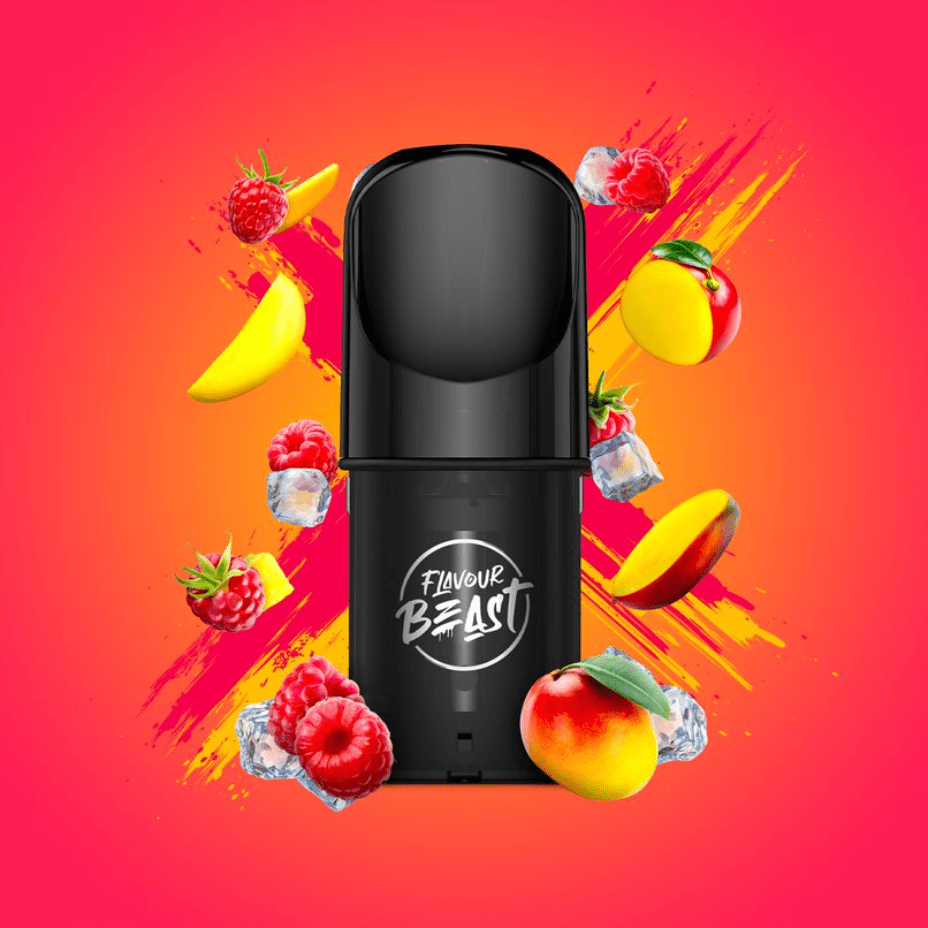 Flavour Beast Pods Ragin' Razz Mango (S-Compatible) 20mg / 3 x 2ml Vapexcape Vape and Bong Shop Regina Saskatchewan