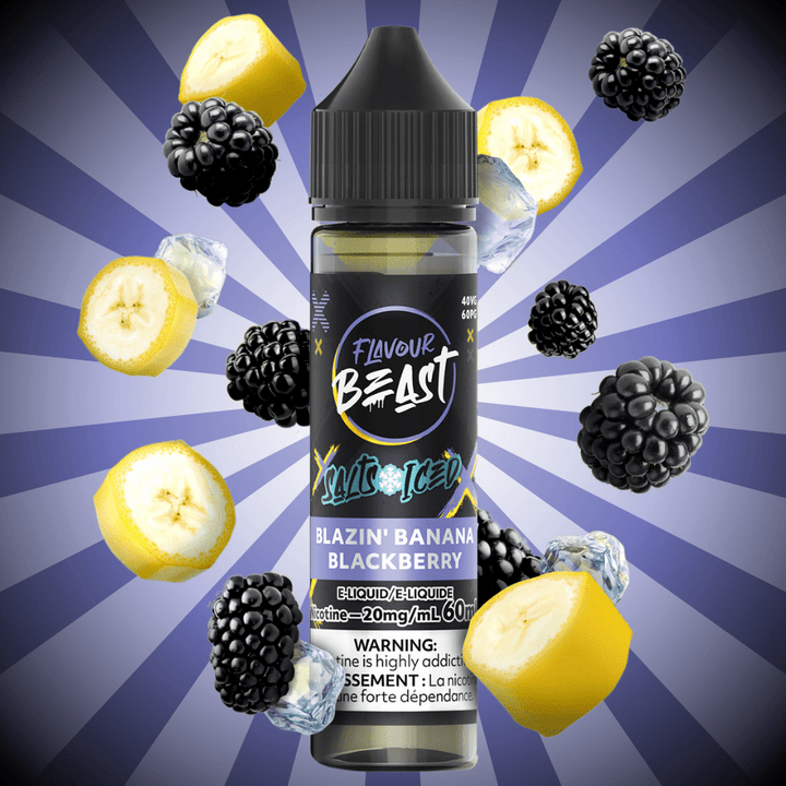 Flavour Beast Salt-Blazzin Banana Blackberry-60ml 60ml / 20mg Vapexcape Vape and Bong Shop Regina Saskatchewan