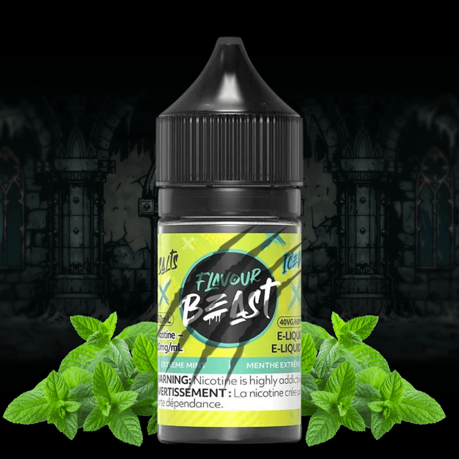 Flavour Beast Salts - Extreme Mint 30ml / 20mg Vapexcape Vape and Bong Shop Regina Saskatchewan