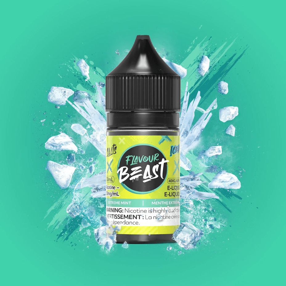 Flavour Beast Salts - Extreme Mint 30ml / 20mg Vapexcape Vape and Bong Shop Regina Saskatchewan