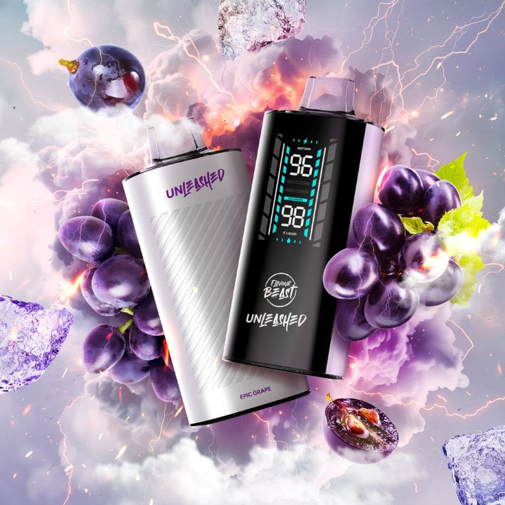 Flavour Beast Unleashed DCP 20K Disposable Vape - Epic Grape Vapexcape Vape and Bong Shop Regina Saskatchewan