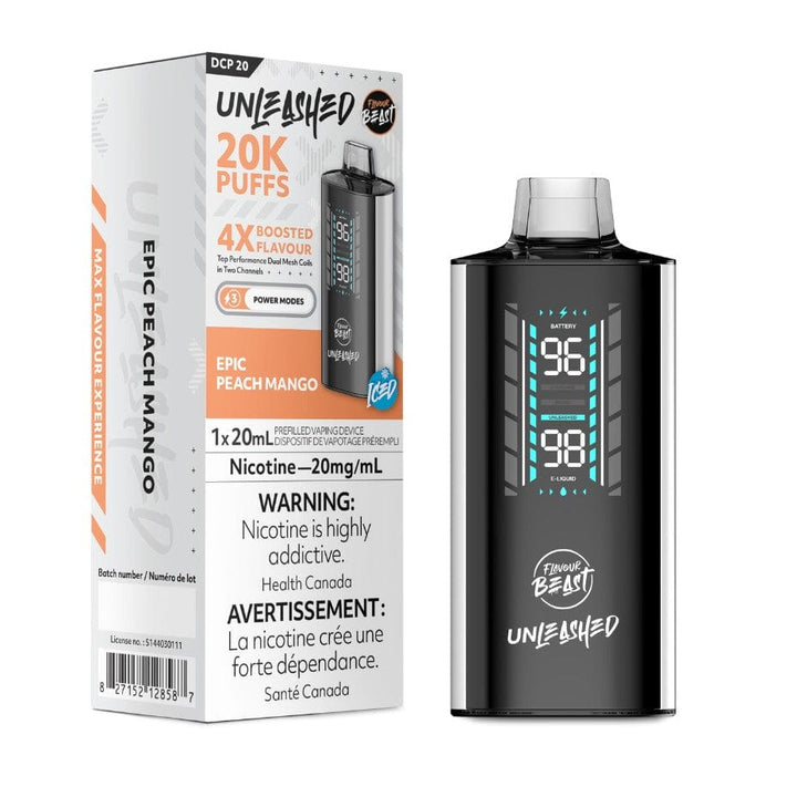 Flavour Beast Unleashed DCP 20K Disposable Vape - Epic Peach Mango Vapexcape Vape and Bong Shop Regina Saskatchewan