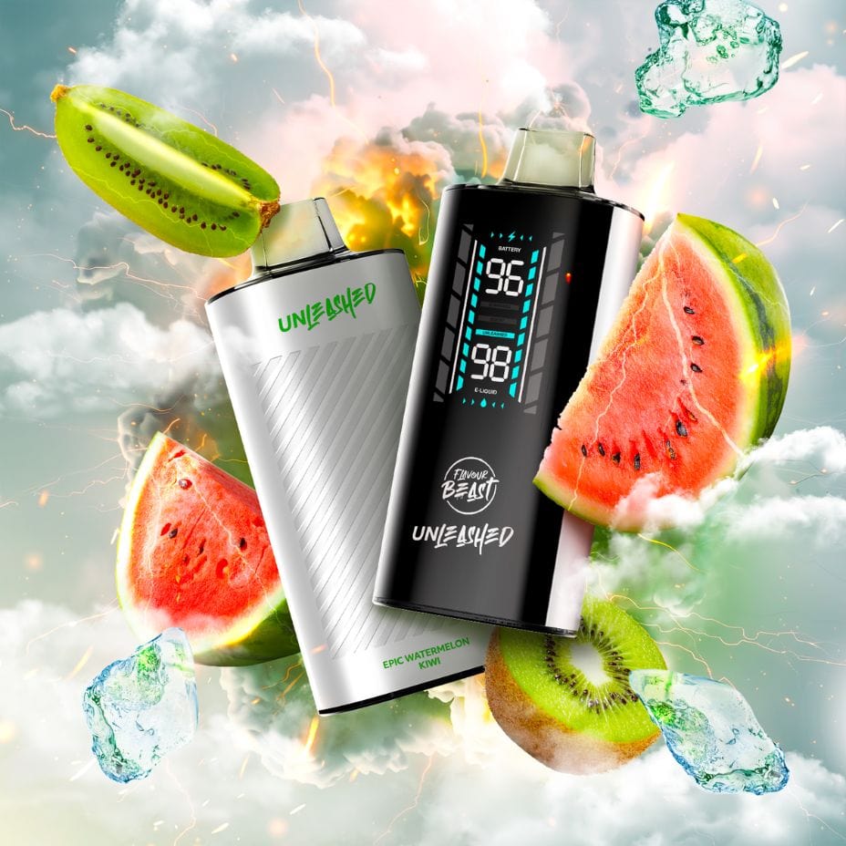 Flavour Beast Unleashed DCP 20K Disposable Vape - Epic Watermelon Kiwi Vapexcape Vape and Bong Shop Regina Saskatchewan