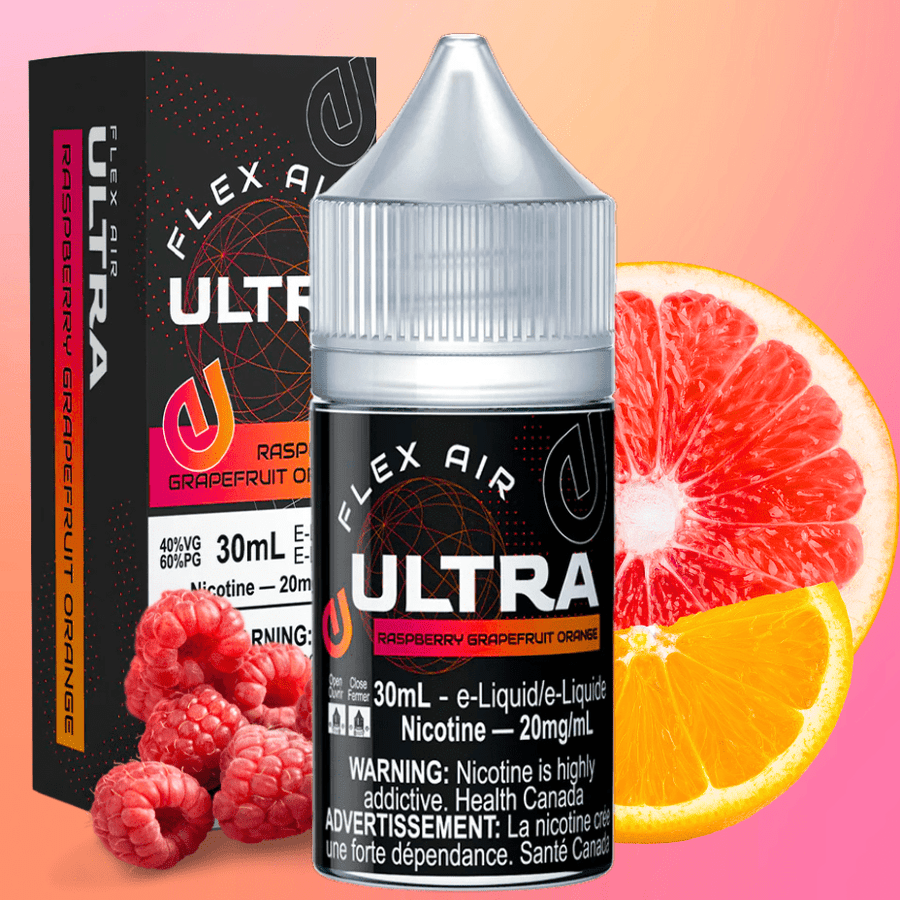 Flex Air Ultra Salt-Raspberry Grapefruit Orange Vapexcape Vape and Bong Shop Regina Saskatchewan