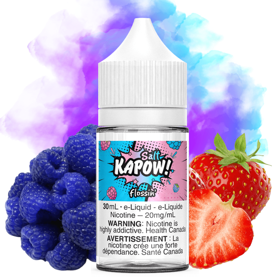 Flossin Salt by Kapow E-Liquid 12mg Vapexcape Vape and Bong Shop Regina Saskatchewan