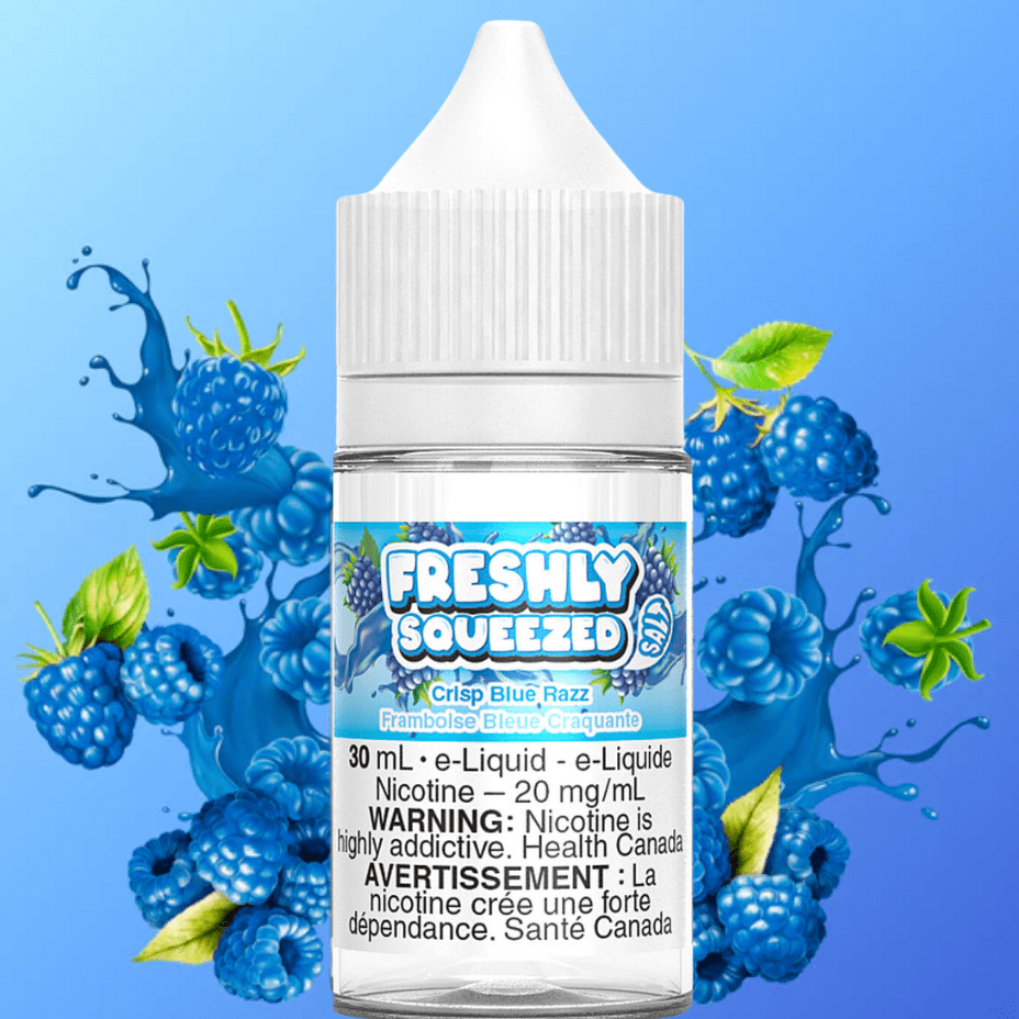 Fresh Squeezed Salt-Crisp Blue Razz 30ml / 12mg Vapexcape Vape and Bong Shop Regina Saskatchewan