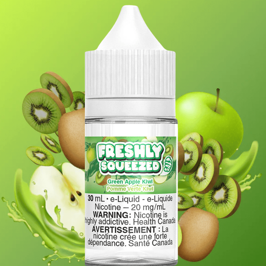 Fresh Squeezed Salt-Green Apple Kiwi 30ml / 12mg Vapexcape Vape and Bong Shop Regina Saskatchewan