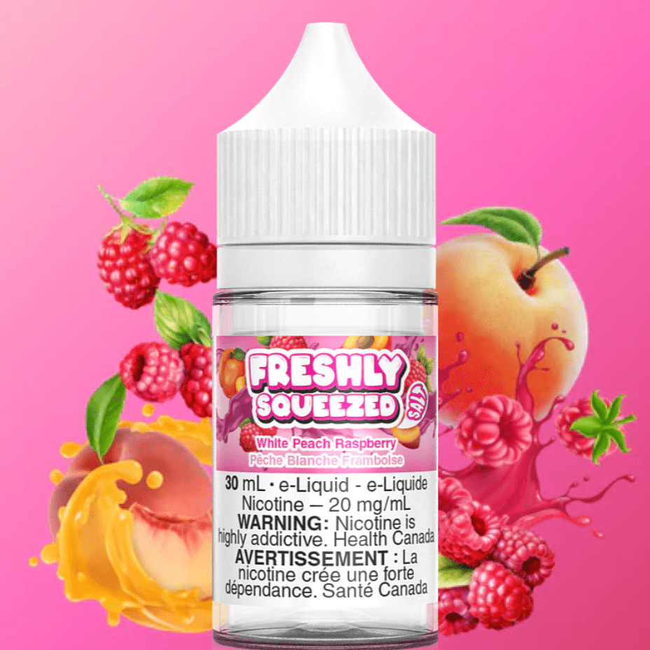 Freshly Squeezed Salt-White Peach Raspberry-30ml 30ml / 12mg Vapexcape Vape and Bong Shop Regina Saskatchewan